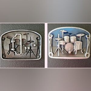 New Drums drumset belt buckle approximately 3.75"